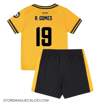 Wolves Rodrigo Gomes #19 Maglia Gara Casa Repliche 2024-25 Bambino Maniche Corte